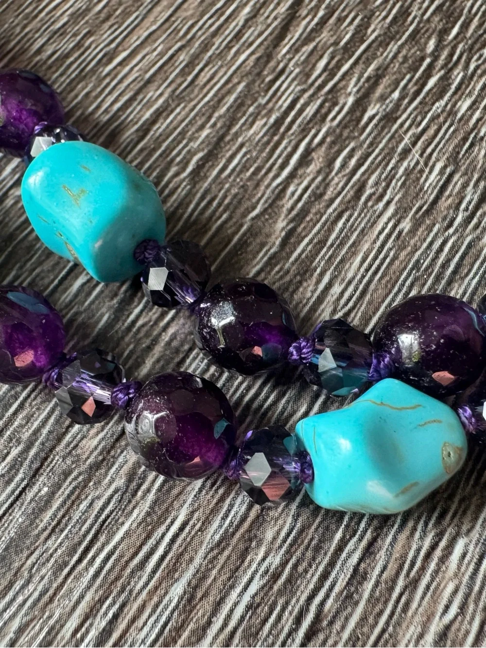 NWOT Tuckernuck Amethyst and Turquoise Necklace
